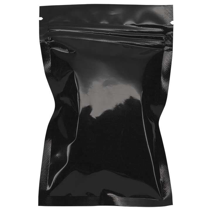 1 Gram Mylar Bags - Black / Gold