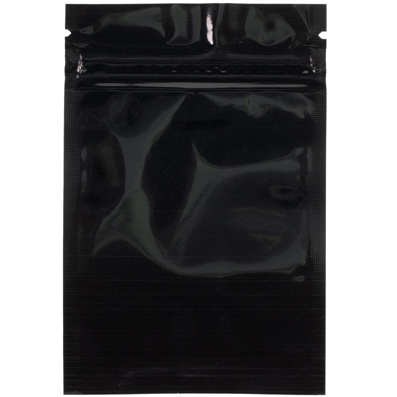1 Gram Mylar Bags - Black / Clear