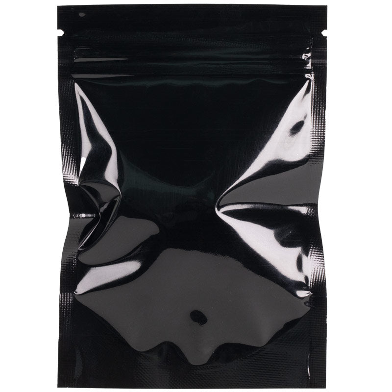 1/8oz Mylar Bags - Black / Clear