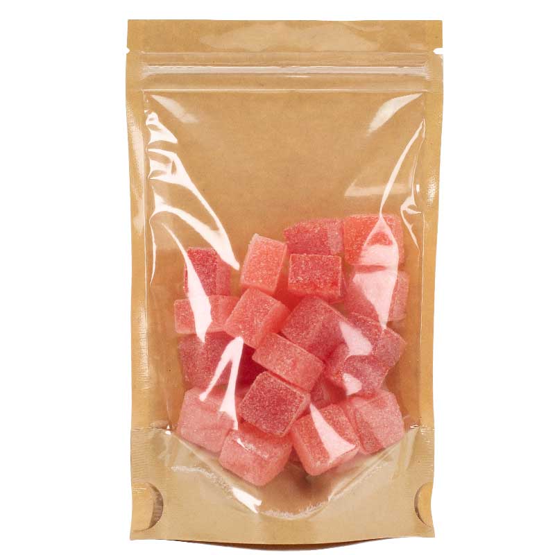 1/4oz - 7 Grams Mylar Bags - Kraft / Clear