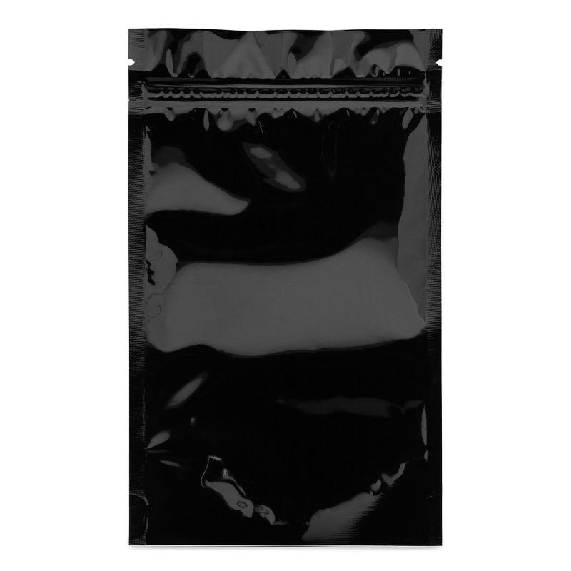1/4oz - 7 Grams Mylar Bags - Black / Clear