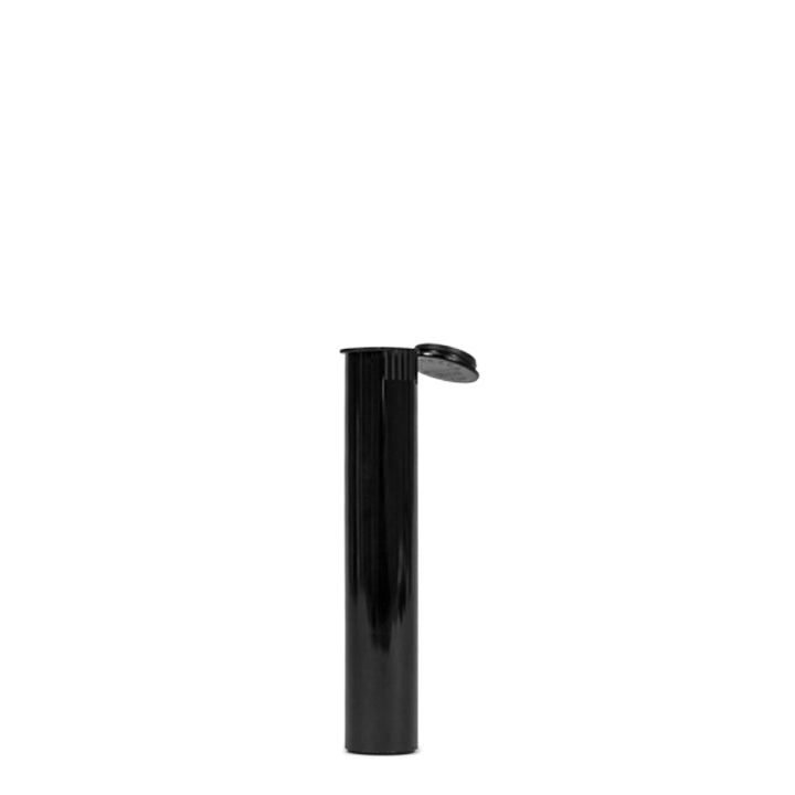 Child Resistant 98mm Black Cylinder Tube - 1 WEEK LEAD