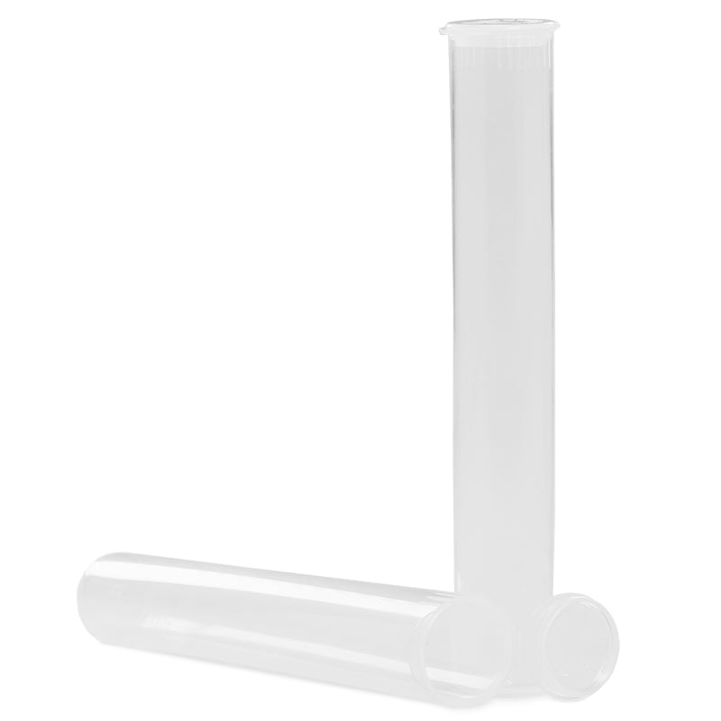 Child Resistant 116mm Clear Cylinder Tube - 1 WEEK LEAD
