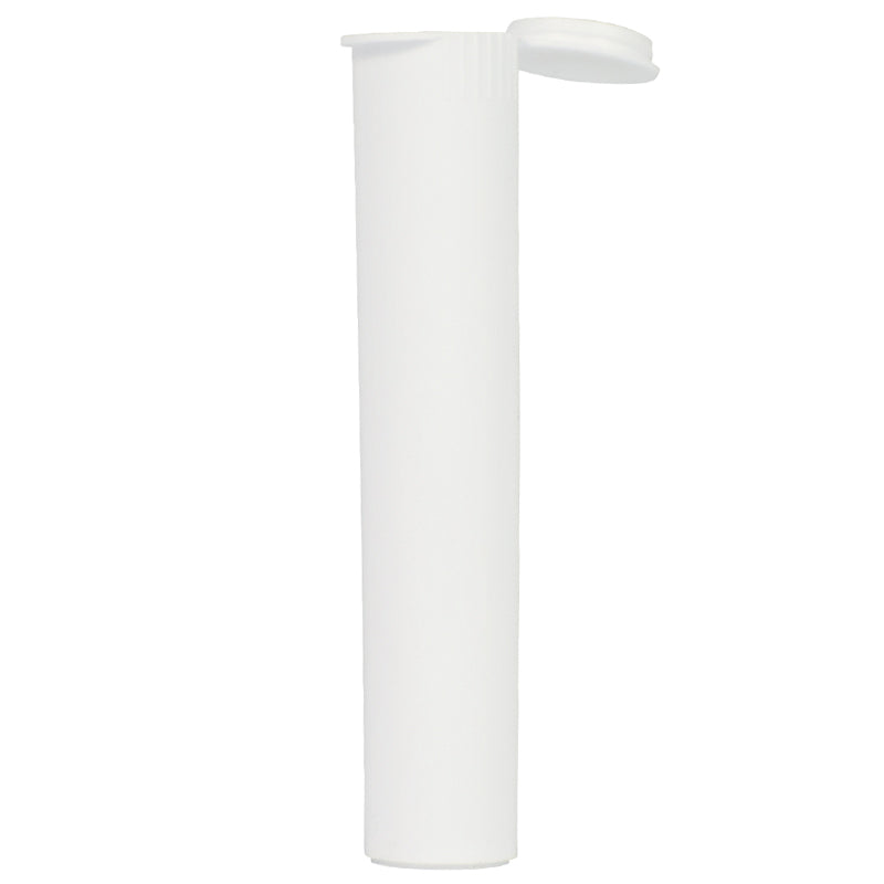 Child Resistant 98mm White Cylinder Tube - 1 WEEK LEAD