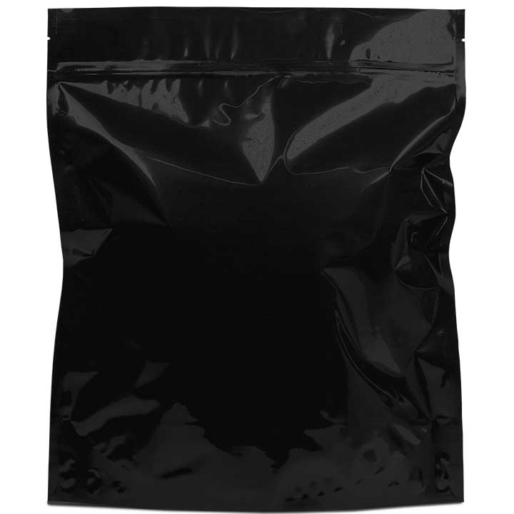 1/2 lb Mylar Bags - Black / Clear