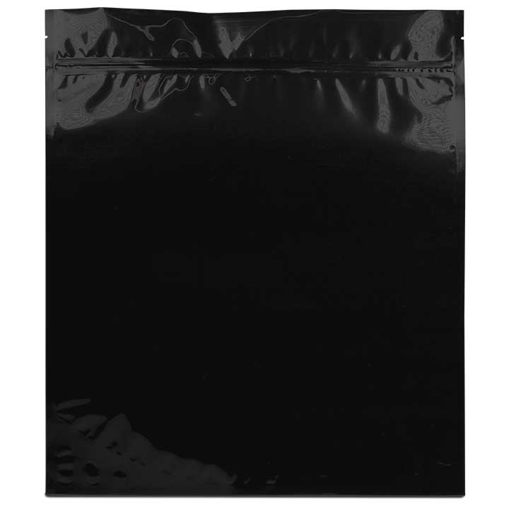1/2 lb Mylar Bags - Black / Clear