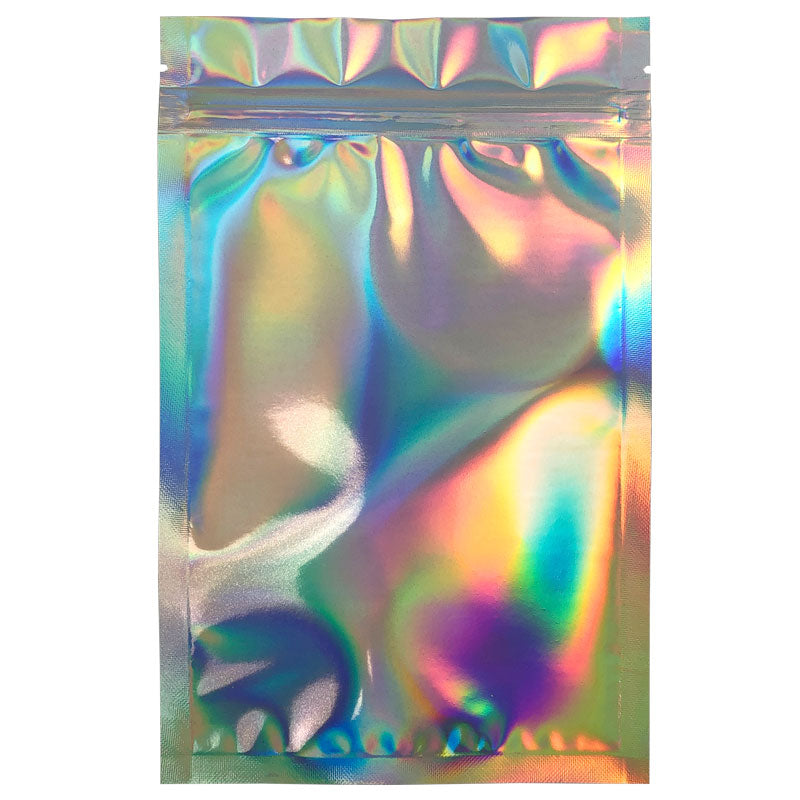 1/2 oz Mylar Bags - Holographic / Clear